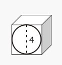 Cube with circle